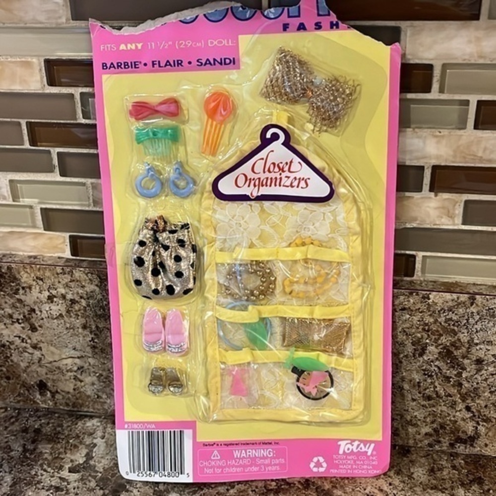 Flair Accessories By Totsy Vintage 80’s Barbie Doll Accessory Props NIB